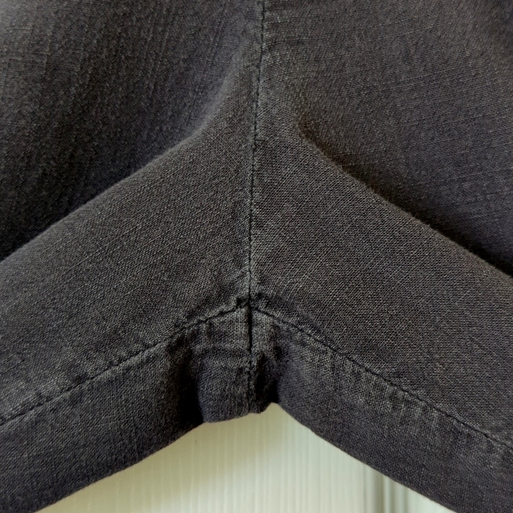 Anthropologie Malin Soft Woven High Waisted Tapered Leg Utility Pants Black SP - Picture 11 of 14